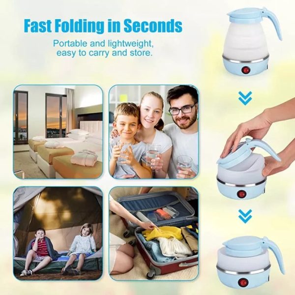 Portable & Foldable Electric Kettle Easy To Carry